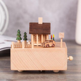 Chalet Shape Home Decor Originality  Wooden Musical  Boxes