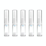 5 PCS Clear Empty Travel Portable Refillable Plastic Pump Bottle Containers, 5ml