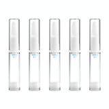 5 PCS Clear Empty Travel Portable Refillable Plastic Pump Bottle Containers, 10ml