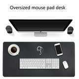 Multifunction Business Double Sided PU Leather Mouse Pad Keyboard Pad Table Mat Computer Desk Mat, Size: 90 x 45cm(Blue + Yellow)