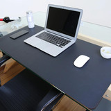 Multifunction Business PU Leather Mouse Pad Keyboard Pad Table Mat Computer Desk Mat, Size: 90 x 45cm(Black)