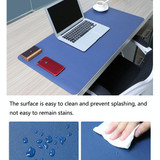 Multifunction Business PU Leather Mouse Pad Keyboard Pad Table Mat Computer Desk Mat, Size: 90 x 45cm(Black)