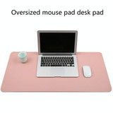 Multifunction Business PU Leather Mouse Pad Keyboard Pad Table Mat Computer Desk Mat, Size: 60 x 30cm(Sapphire Blue)