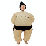 Children Inflatable Sumo Costume Halloween Christmas Festival Party Carnival Inflated Kids Clothes Cartoon Dolls