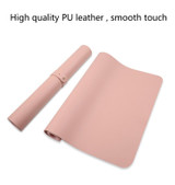 Multifunction Business PU Leather Mouse Pad Keyboard Pad Table Mat Computer Desk Mat, Size: 90 x 45cm(Pink)