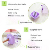 10 PCS Deli Mini Pig Manual Pencil Sharpeners Kids Friendly at Home Office School, Random Color Delivery