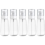 10 PCS Portable Refillable Plastic Fine Mist Perfume Spray Bottle Transparent Empty Spray Sprayer Bottle, 100ml(Transparent)