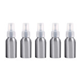 Refillable Glass Fine Mist Atomizers Aluminum Bottle, 50ml(Transparent)