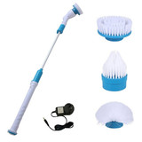 Multi-function Tub and Tile Scrubber Cordless Power Spin Scrubber Power Cleaning Brush Set for Bathroom Floor Wall, US Plug