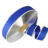 5 PCS 2m Christmas Party Decoration Glitter Powder Christmas Tree Decoration Ribbon(Blue)