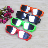 ABS Frame Solar Eclipse Glasses Eye Protection Safe Solar Viewer(Orange)