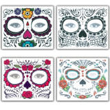 Halloween Waterproof Temporary Face Tattoo Stickers, Size: 150*125mm, Random Style Delivery