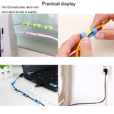 100 PCS Cable Fixed Clip Wire Organizer with Adhesive Random Color Delivery