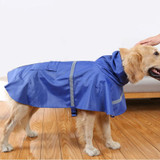 Teddy Golden Retriever Large Dog Practical Reflective Breathable Raincoat(Purple XS)