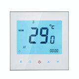 BHT-1000-GB-WIFI 16A Load Electronic Heating Type Touch LCD Digital WiFi Heating Room Thermostat with Sensor, Display Clock / Temperature / Periods / Time / Week / Heat etc.(White)