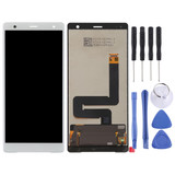 Original LCD Screen for Sony Xperia XZ2 with Digitizer Full Assembly(White)