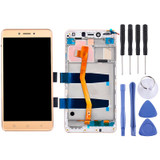 OEM LCD Screen for 5.5 inch Lenovo K6 Note K53a48 Digitizer Full Assembly with Frame (Gold)