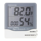 THC-03A Outdoor / Indoor LCD Digital Electronic Thermometer Hygrometer Alarm Clock(Grey)