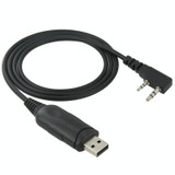 USB Program Cable Data Cable for Walkie Talkies, 3.5mm + 2.5mm Plug + USB 2.0