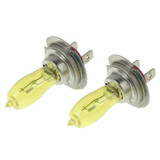 2 X H7 HOD Halogen Bulbs 12V 100W 2400 LM 3500K Yellow Light Headlights