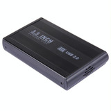 3.5 inch HDD SATA External Case, Support USB 2.0(Black)