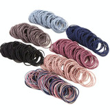 100pcs/pack Stretchy Hair Accessories Nylon Hair Ring Hair Rope Rubber Band Headband(Mixed Color)