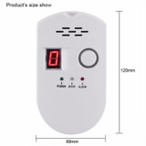 Combustible Gas Pipeline Digital Display Alarm, Specification: EU Plug