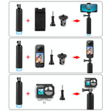 PULUZ Floating Handle Hand Grip Buoyancy Rods for Phones / Action Cameras (Black)