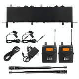 XTUGA RW2080 UHF Wireless Stage Singer In-Ear Monitor System 10 BodyPacks(EU Plug)