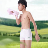 3pcs Boys Cotton Underwear Flat Angle Solid Color Short Panties Children Four-Corner Panties, Size: XXXXXL(Big Boy)
