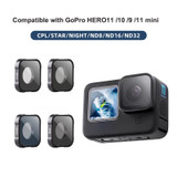 ND32 Filter Action Camera Lens Filter For GoPro Hero11 Black / Hero11 Black mini / HERO10 Black / HERO9 Black