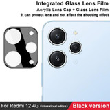 For Xiaomi Redmi 12 4G Global imak High Definition Integrated Glass Lens Film Black Version