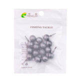 HENGJIA 15pcs/bag 7g Fishing Lead Pendant Sea Fishing Lua Spherical Spinning Biting Lead Fishing Gear