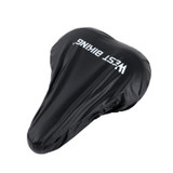 WEST BIKING 2pcs Bicycle Saddle Rain Cover Riding Equipment(Black)