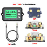 TK15 8-120V  Coulomb Meter Vehicle Battery Capacity Tester For E-Bike/Balance Car, Spec: 50A(0-75A)