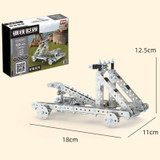 500pcs Twisted Rock Thrower Puzzle Toys Intelligence Hand Assembly Mechanical Gear Transmission Building Blocks High Difficulty Metal Model