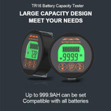 TR16H 8-120V Battery Capacity Tester Vehicle Lithium Battery Indicator VC AC Meter, Spec:  50A With Bracket