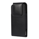 For 6.7-6.9 inch Mobile Phone Crazy Horse Oxford Cloth Waist Bag(Black)