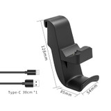 iplay HBP-293 For PS5 Suspension Handle Charging Seat Headphone Storage Hook Game Console Hanger(Black)
