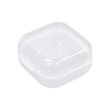 10pcs  Transparent Jewelry Storage Box Travel Portable Small Box 3.5 x 3.5 x 1.8cm 