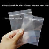 7 x 10cm 100pcs  Perforated Ziplock Bag Thickened Transparent Packaging Bag Plastic Sealed Bag(No Hole)