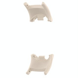 For Xiaomi Mi Band 8 1 Pair  PC Plastic Watch Band Connector(Ivory White)