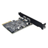USB3.2 Expansion Card GEN2 Type-A Port ASMedia ASM3142 Transfer 10Gbps(Black)