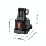 PULUZ Action Camera Quick Release Magnetic Base Adapter (Black)