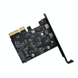 PCI-E 4X To USB3.1 Dual USB-C/Type-C Port 10Gbps Expansion Card  With ASMedia ASM3142 Chip