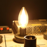 C35 E14 6W 4 LEDs 3000K Retro LED Flament Candle Light Bulb, AC 220V