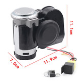 WUPP CS-381 12V Motorcycle Integrated Electric Air Pump Horn Relay