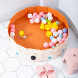 80 x 20cm Children Foldable No Need Inflate Bathing Tub Playing House Game Sand Ball Pool(Orange)