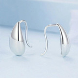 S925 Sterling Silver Water Drop Glare Earrings