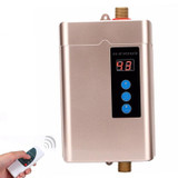 UK Plug 3000W  Electric Water Heater With Remote Control Adjustable Temperate(Gold)